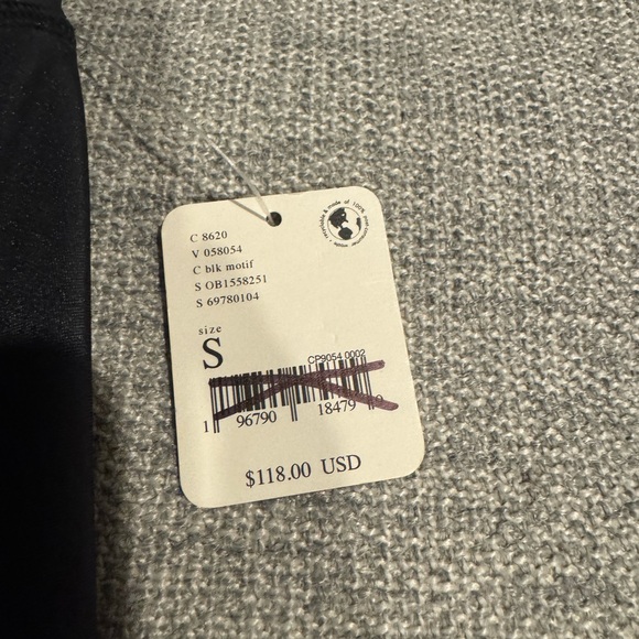 NWT Free People Black Shimmer V waist Leggings Size Small - Picture 5 of 6